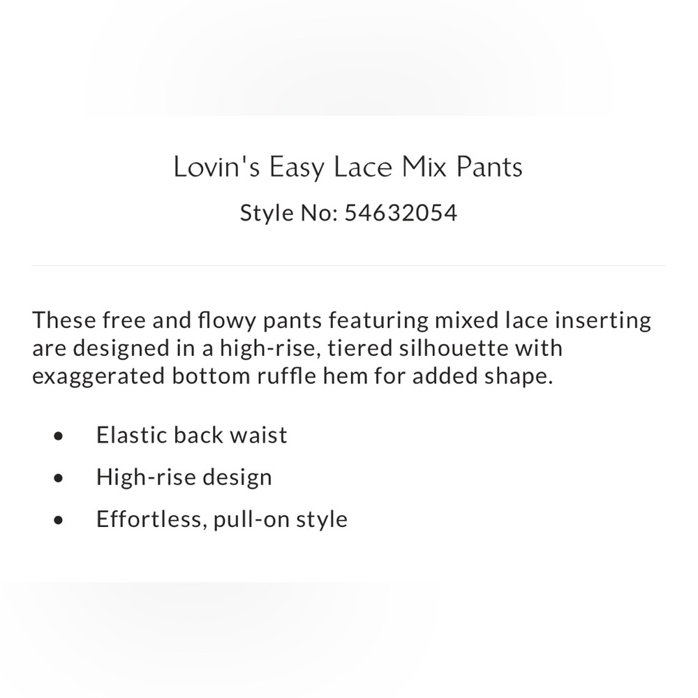 Free People Lovin's Easy Lace Mix Pants - Picture 8 of 9